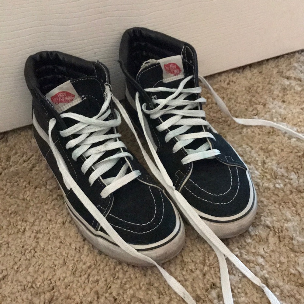 vans black high tops